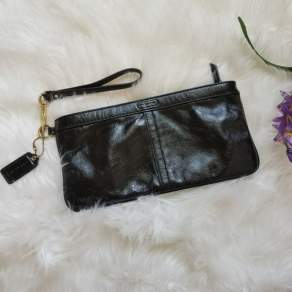 Coach Leather Wristlet - Picture 1 of 8